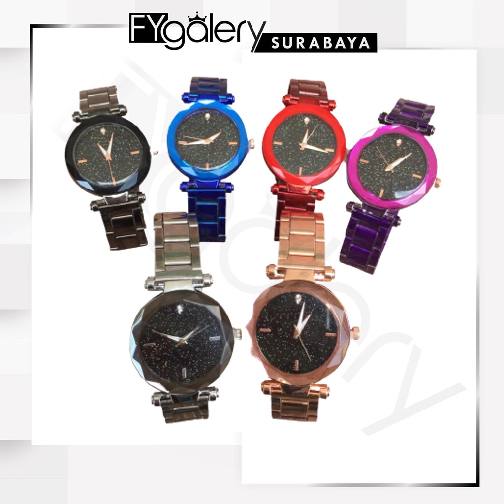 J154 Jam Tangan Rantai Wanita Jam Cewek Analog Stainless S1155