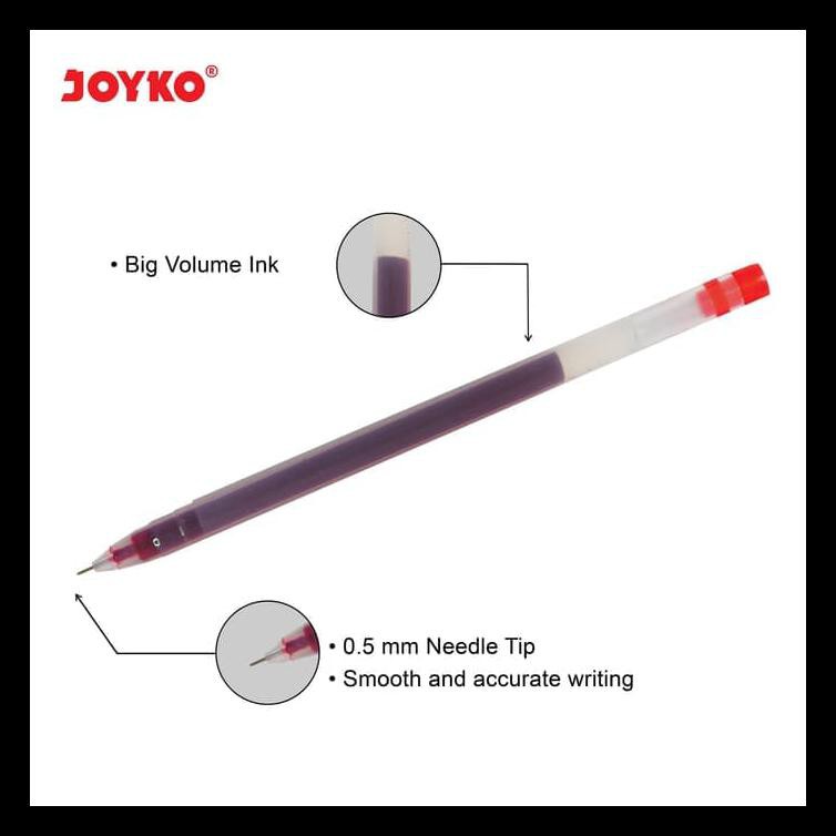 

Color Gel Pen / Pulepen / Pena Joyko Gpc-247S / 12 Warna / 0.5 Mm Big Sale