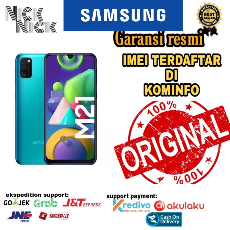 PROMO Cuci Gudang HP SAMSUNG GALAXY M21 4/64(GARANSI RESMI SAMSUNG INDONESIA)
