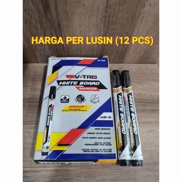 

Jual Spidol Whiteboard Murah Hitam Isi 12 Buah Bergaransi