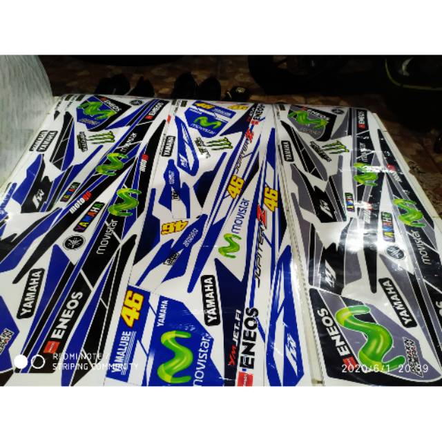 ready stok Striping stiker lis bodi variasi yamaha JUPITER Z LAMA JUPITER karbu JUPITER Z BURHAN JUP