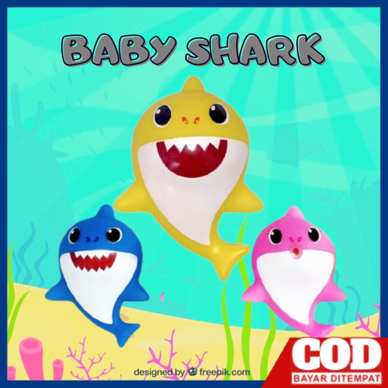 Mainan anak Boneka BABY SHARK ADVENTURE FIGURE LIGTH &amp; MUSIC