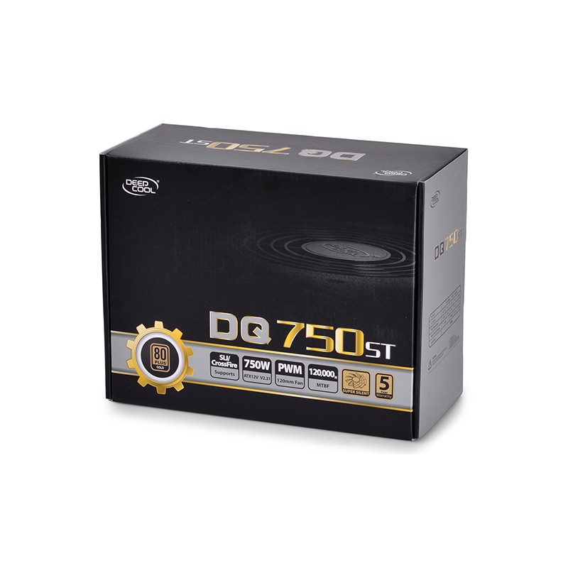 PSU DEEPCOOL 750W 80+ GOLD FLAT CABLE DQ750ST