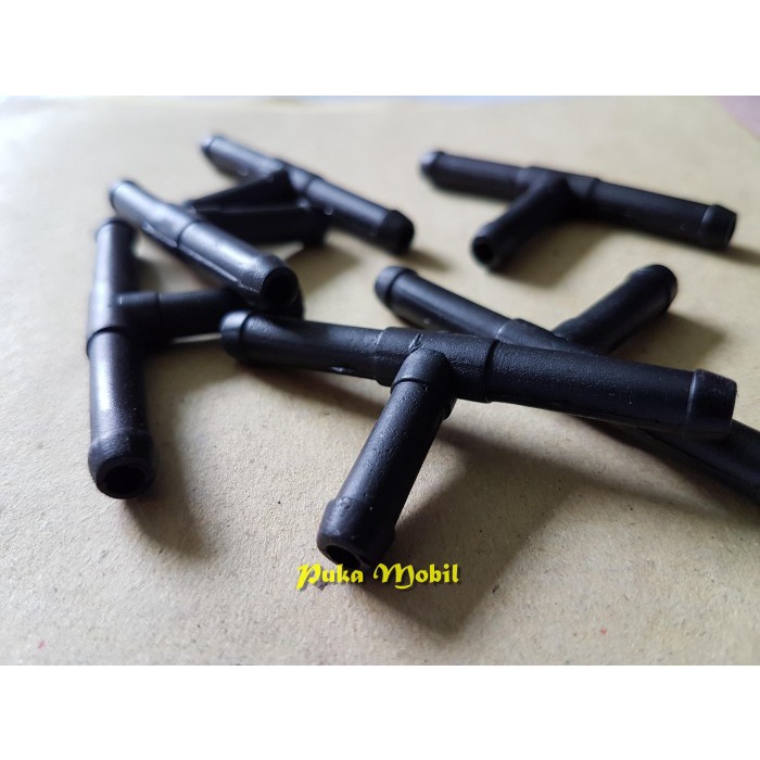 Sambungan T Selang Wiper Plastik Kecil Universal