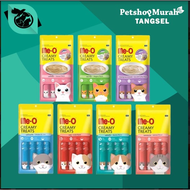 Makanan Kucing Meo Creamy Treats 60gr Snack Me O Treat 60 gr Cemilan