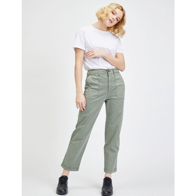 Gap Ankle Chino Pants Girlfriend High Rise Waisted | Celana Panjang Wanita