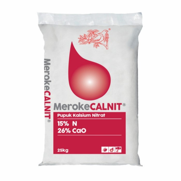 1 KG - Pupuk Meroke CALNIT Calsium Nitrat KEMASAN PABRIK ORI