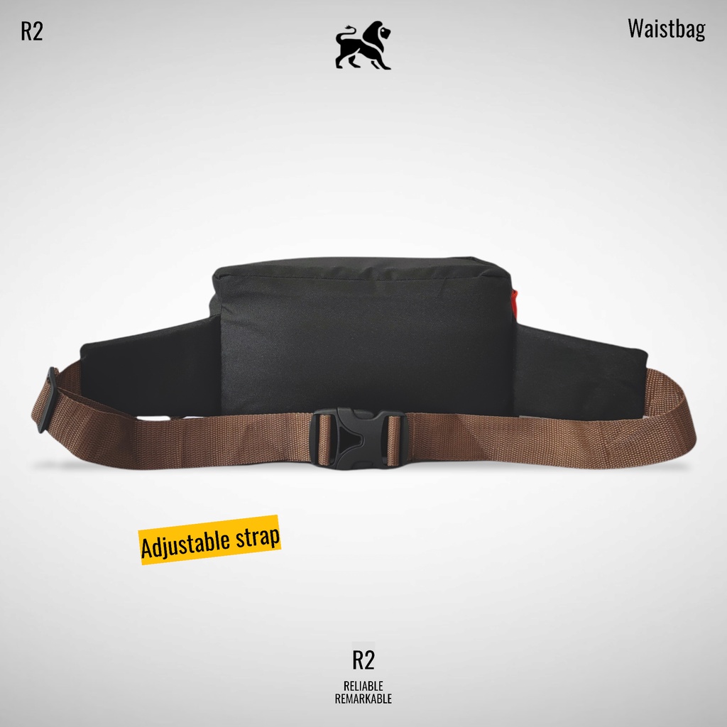 Tas Pria Terbaik / Terlaris / Tas Pinggang Pria R2 006 / Waistbag Unisex Polos