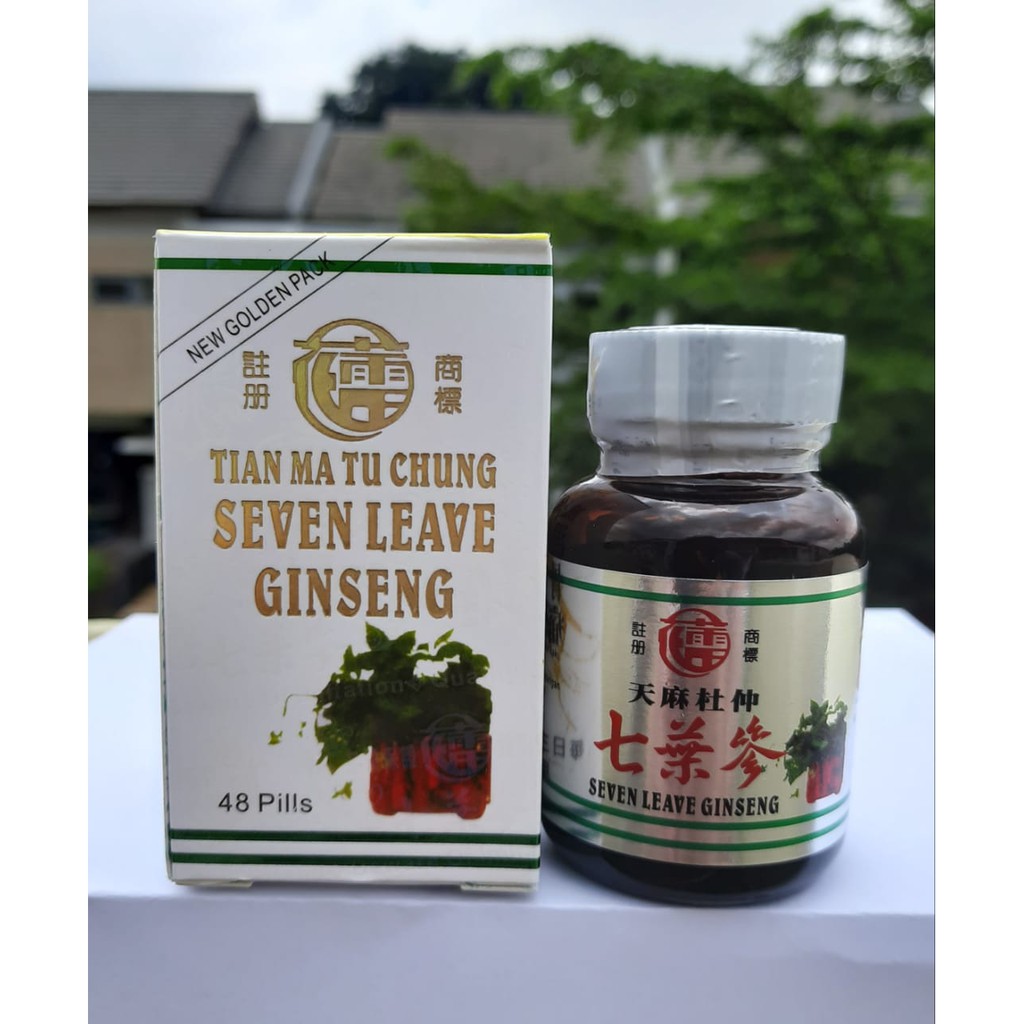 SEVEN LEAVE GINSENG ORIGINAL - TIAN MA TU CHUNG - Obat Asam Urat, Rematik, Nyeri sendi, Saraf Kejepit, Pegal Linu