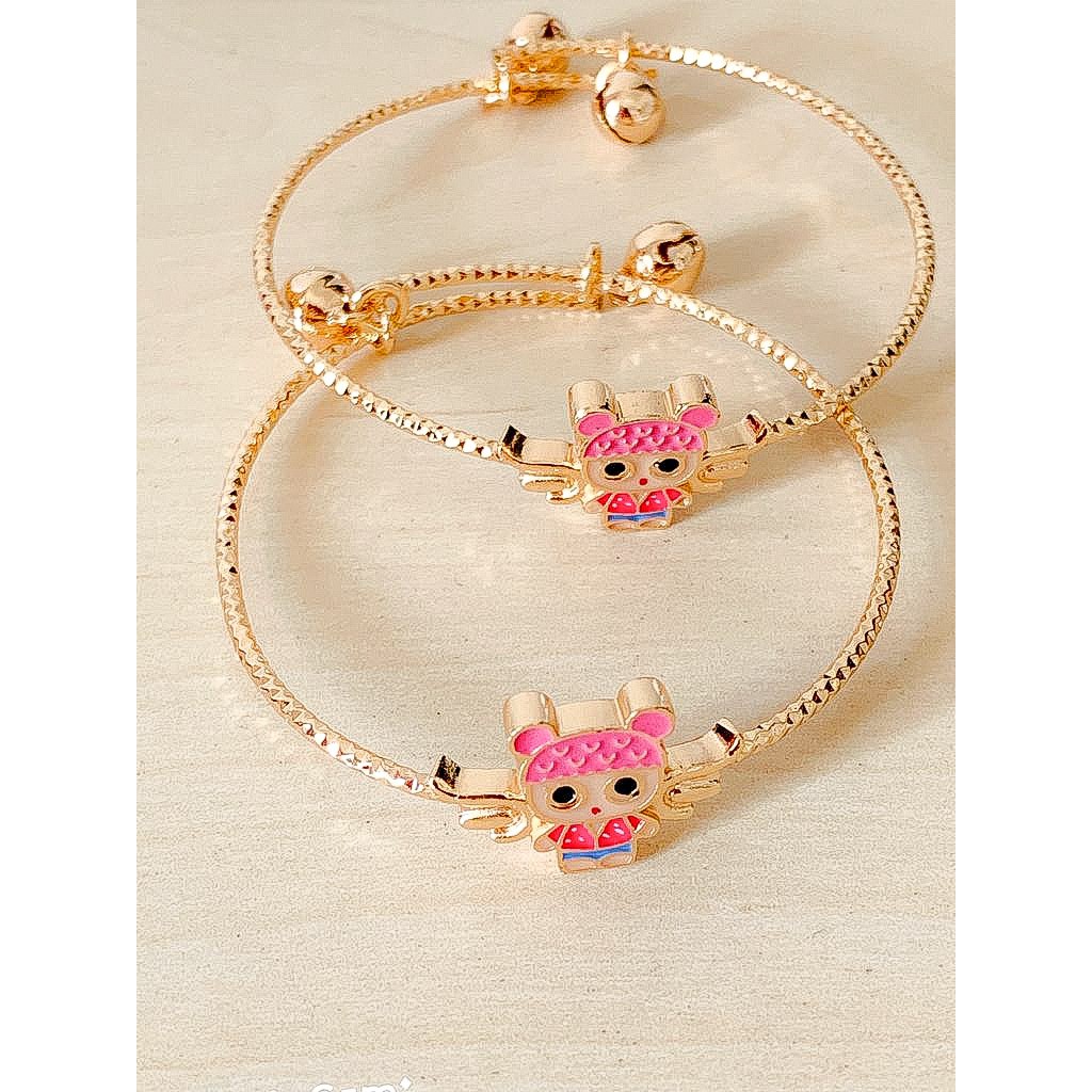 Gelang Anak Lol Pink ULir Gold Xuping