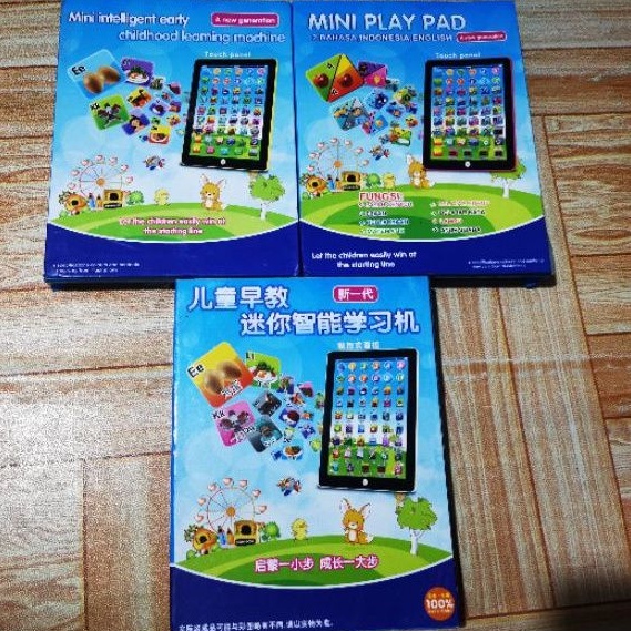 mainan edukasi ipad playpad mini belajar angka huruf musik tablet anak