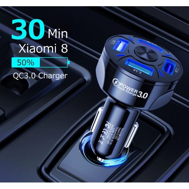 Charger Mobil Quick Car Charger Casan Mobil USB Car Charge 48W Quick 7A Mini Fast Charging For iPhone 11 Xiaomi Huawei Mobile Phone Charger Adapter in Car