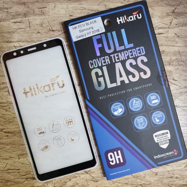 Anti Gores Full Cover Samsung A7 2018 Hikaru Indoscreen