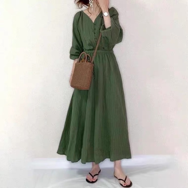 Dress Longdres / Tunic Fashion Korean / Maxi korea bahan kringkel premium