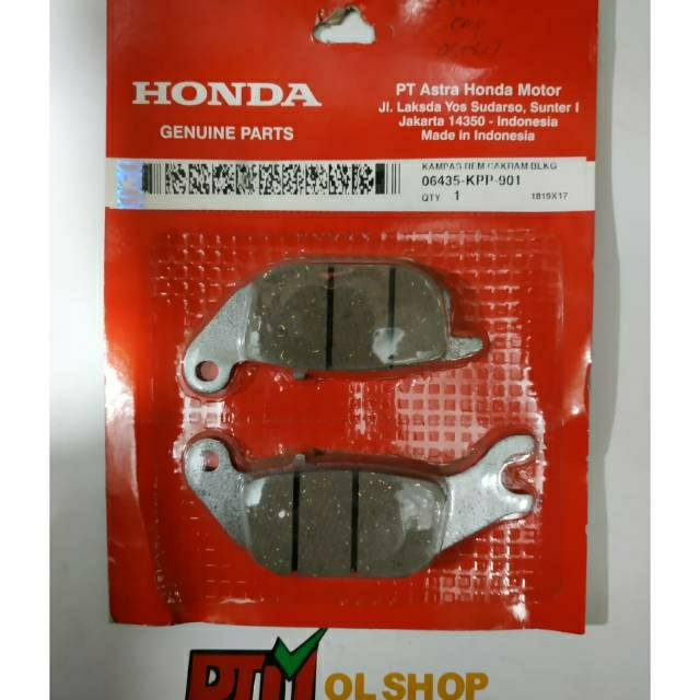 KAMPAS REM CAKRAM ORIGINAL HONDA SUPRAX125/ TIGER REVO BELAKANG 06435-KPP-901