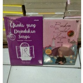

Sepaket 2 buku wanita yang dirindukan suraga - bukan salah hujan