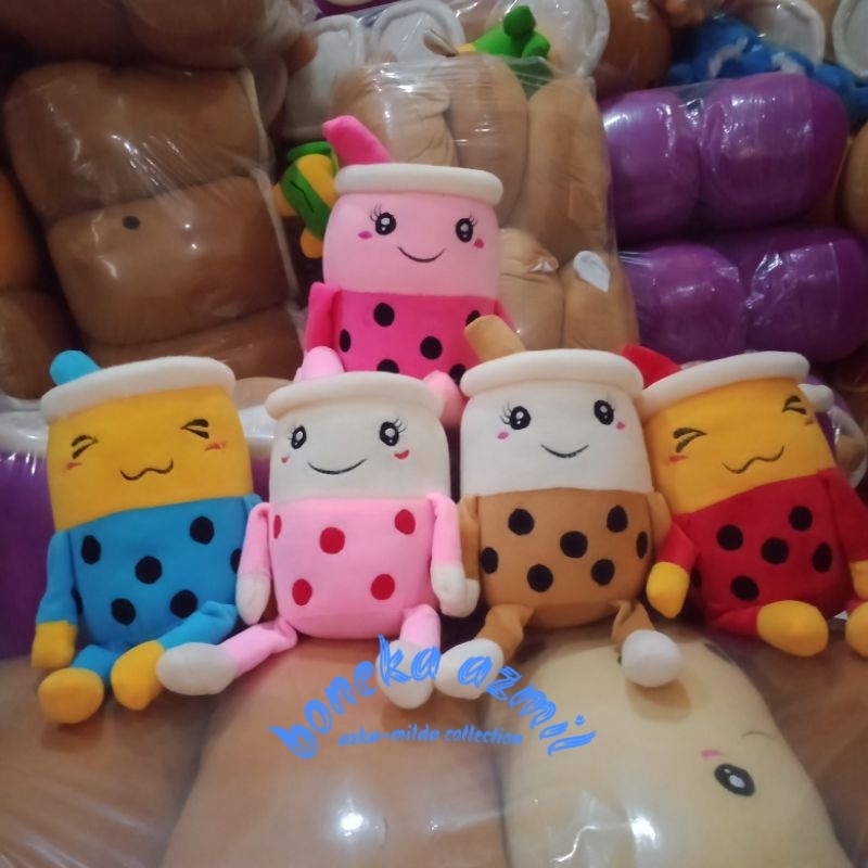 Boneka Boba bubble milk tea variasi size m