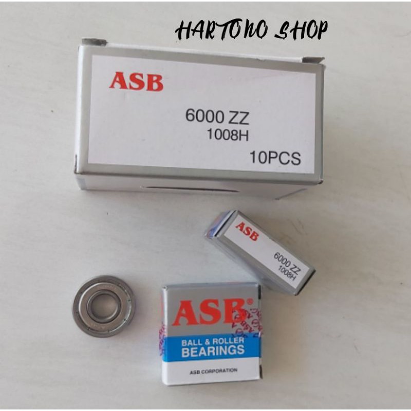 BEARING LAHER LAKER 6000 ZZ RODA BELAKANG SEPEDA MERK ASB