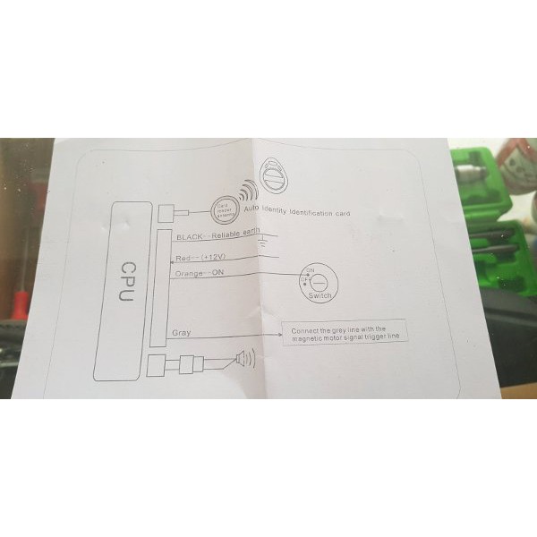 alarm motor RFID anti maling merk RTX