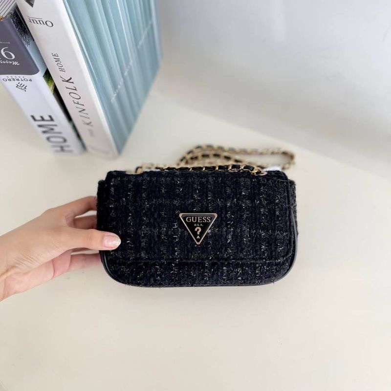 GB170 Guess Two Style Tweed Mini Backpack