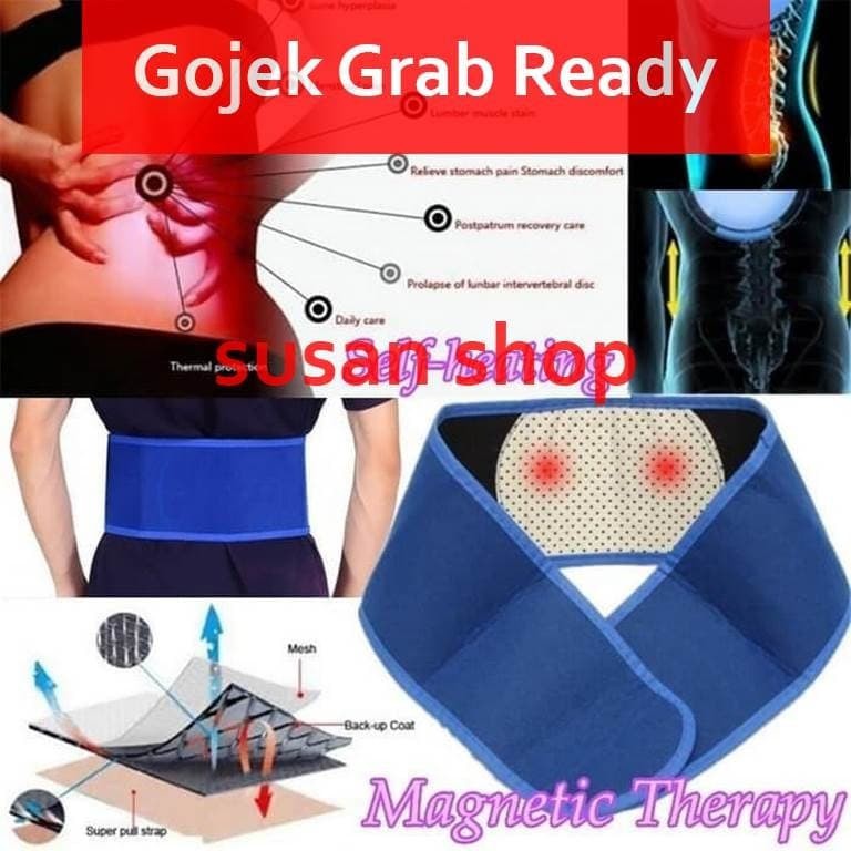 Lumbar Support Waist Back Pain Brace Heating Magnetic Tourmaline