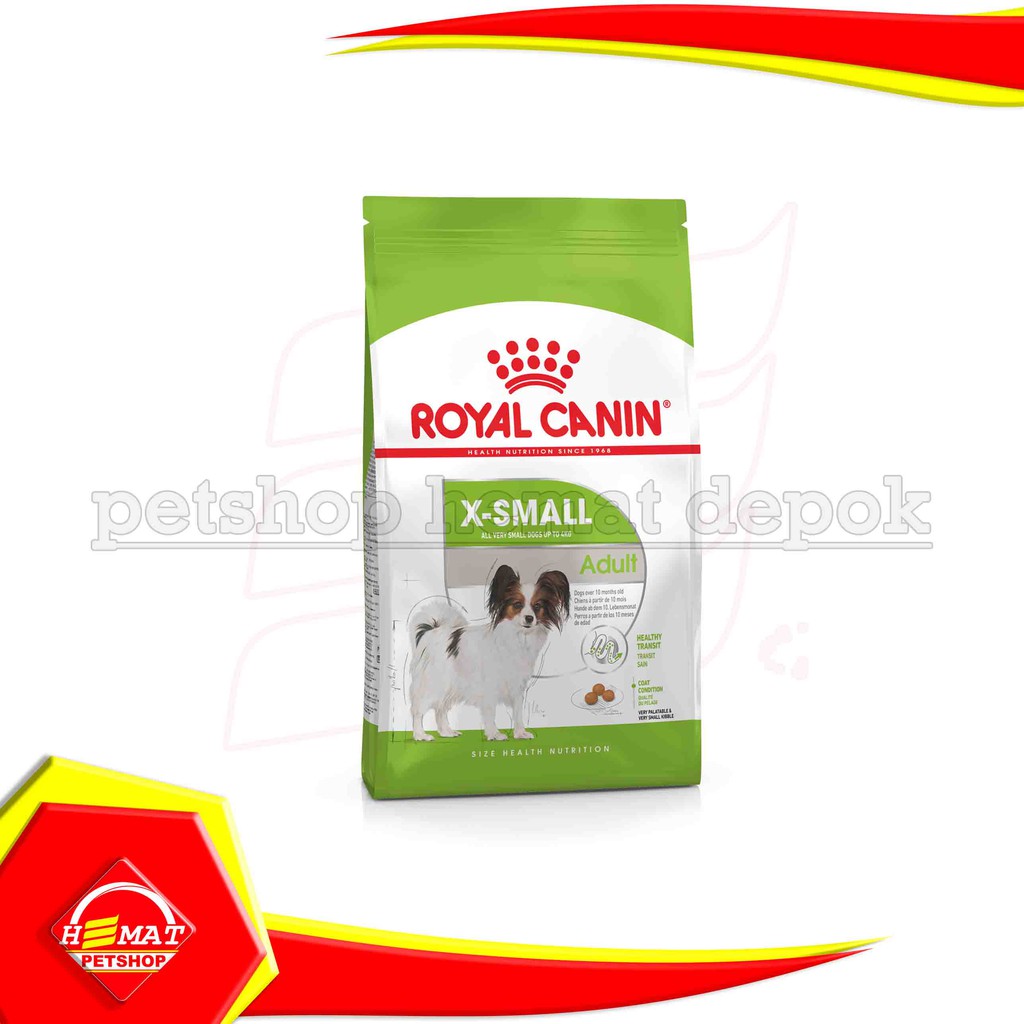 Dog Food Royal Canin X Small Adult 1,5 Kg Makanan Anjing dewasa kecil 1.5kg