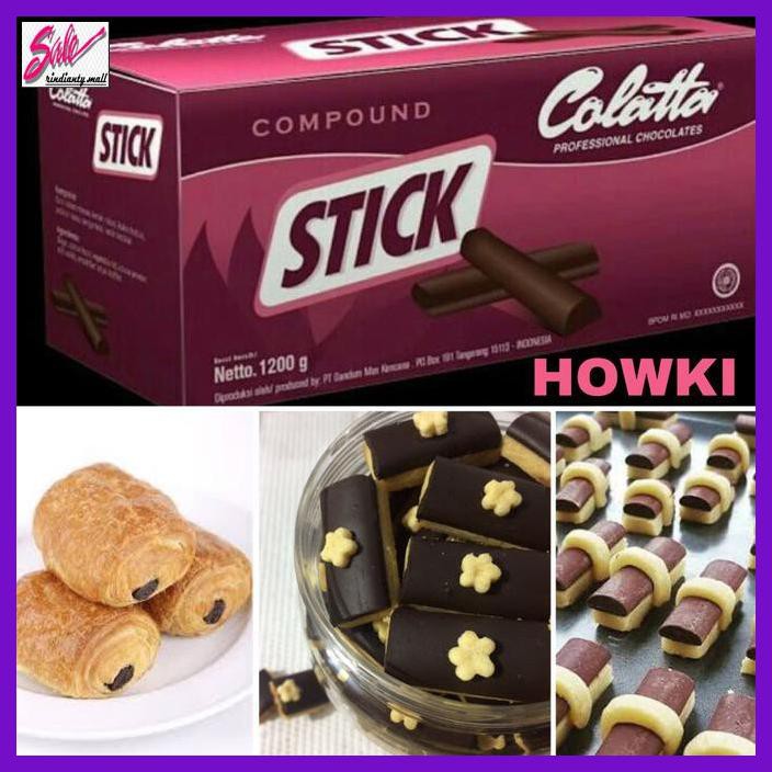 

SAKMACOKLAT- COLLATA STICK COMPOUND 1,2KG BAKESTABEL -MAKANAN-MINUMAN.