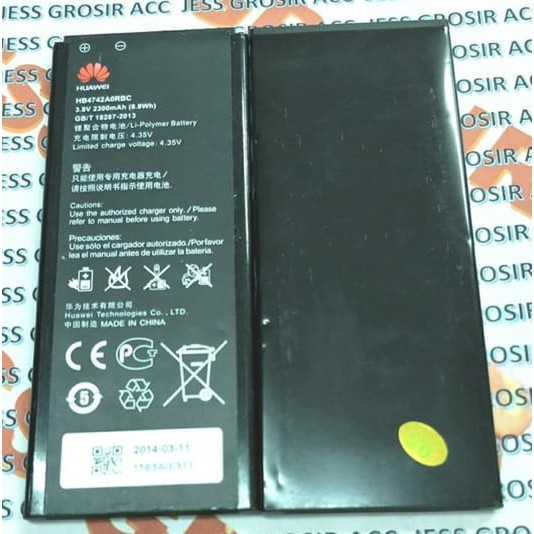 Battery Batre Baterai HW HB4742A0RBC HONOR 3C ASCEND G630 G730 G740