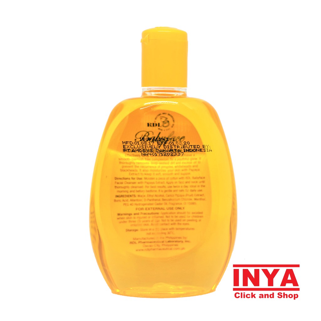 FACIAL CLEANSER RDL PAPAYA BABYFACE 150ml - Facial Cleanser