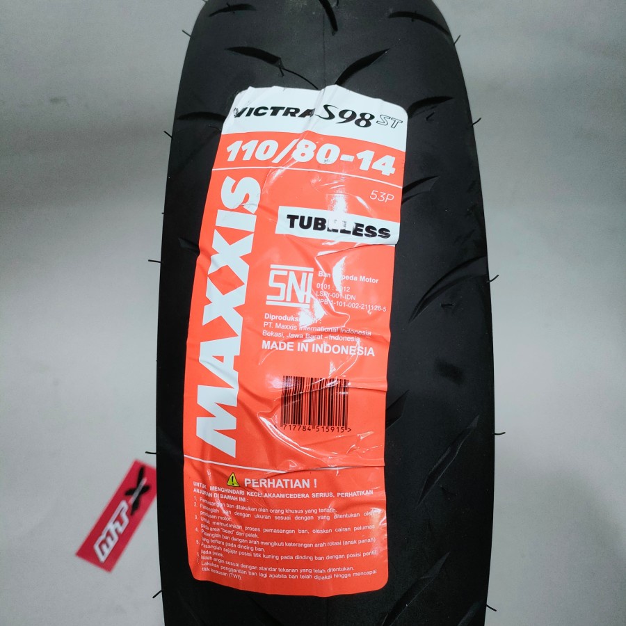 BAN MAXXIS 110/80-14 VICTRA