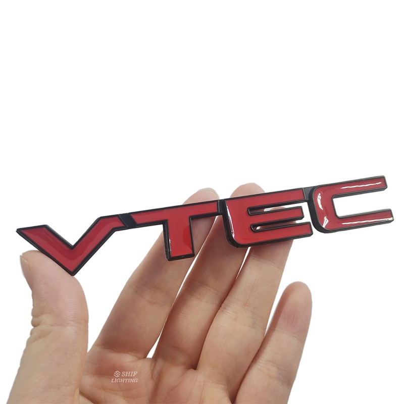 1pc Stiker Emblem Logo VTEC Bahan Metal Untuk Dekorasi Mobil Honda VTEC