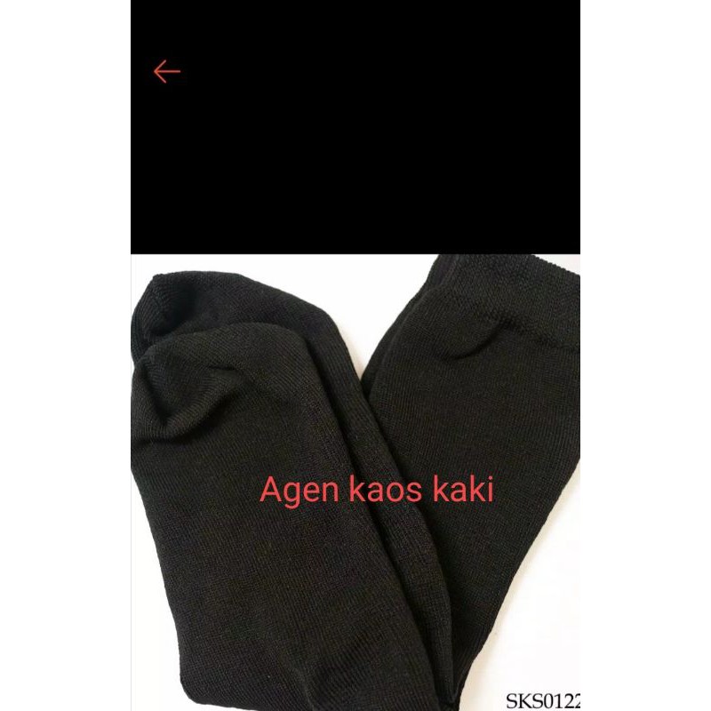 kaos kaki kerja pria dewasa hitam polos bahan tebal &amp; nyaman di pakai