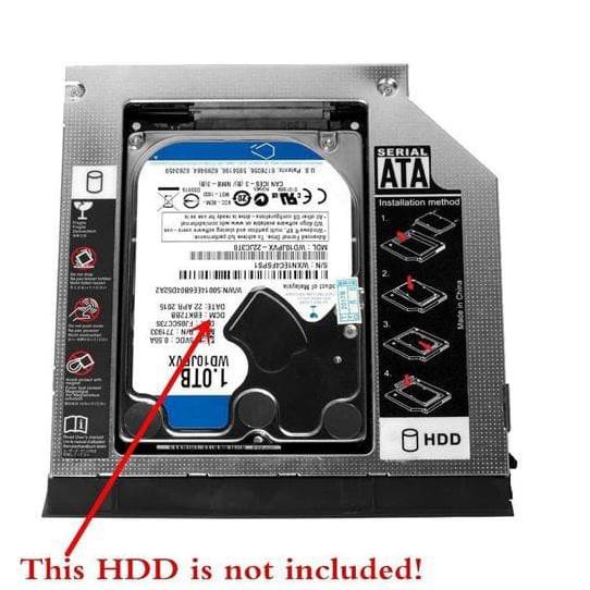 Second HDD Caddy (SLIM) 9.5mm SATA to SATA HEMAT NAMPOL