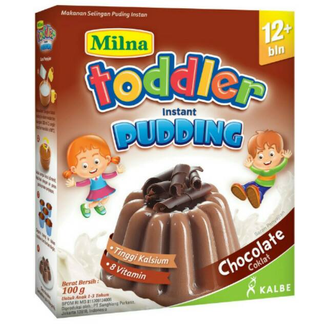 Milna Toddler Puding Chocolate Netto 100gr (Usia 1-5th)