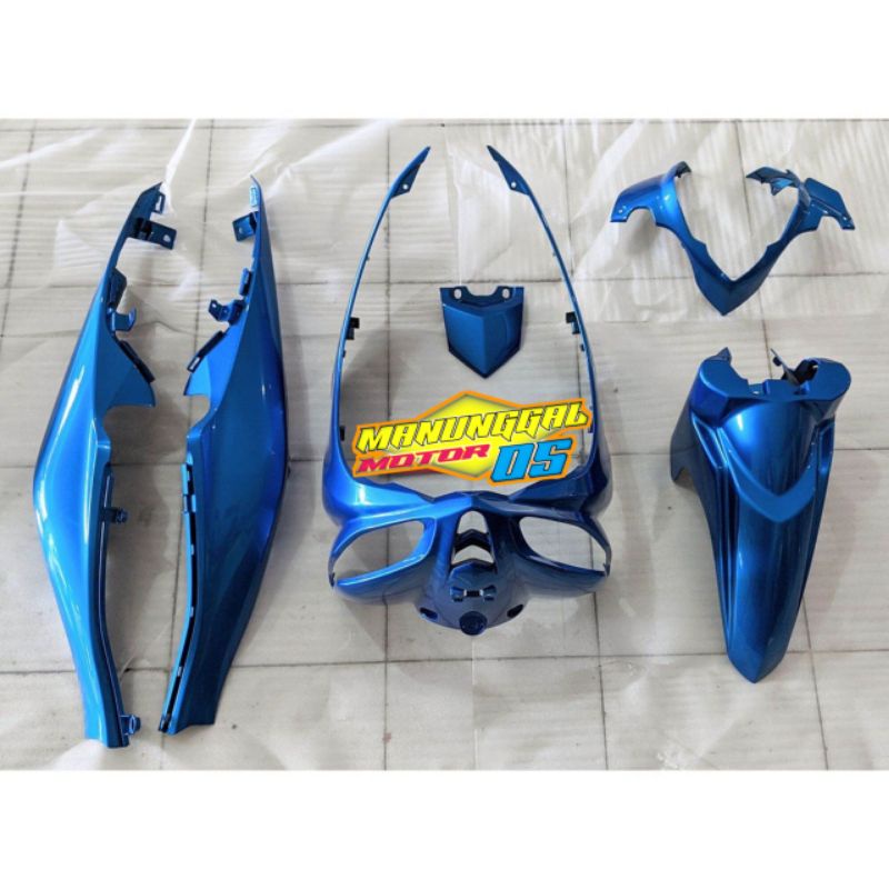 Paket Full Set Body Halus Jupiter Z1 Injeksi Biru Original Yamaha