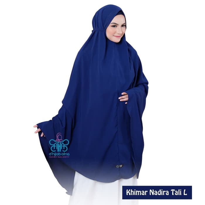 PROMO Afna Khimar Nadira TALI L Jilbab Jumbo Hijab Syari Wolfis Non Pet