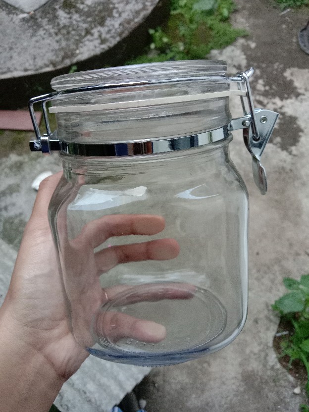 Toples Kaca Kedap Udara 1000 Ml / 1 Liter Pengait Jepit Hermetico