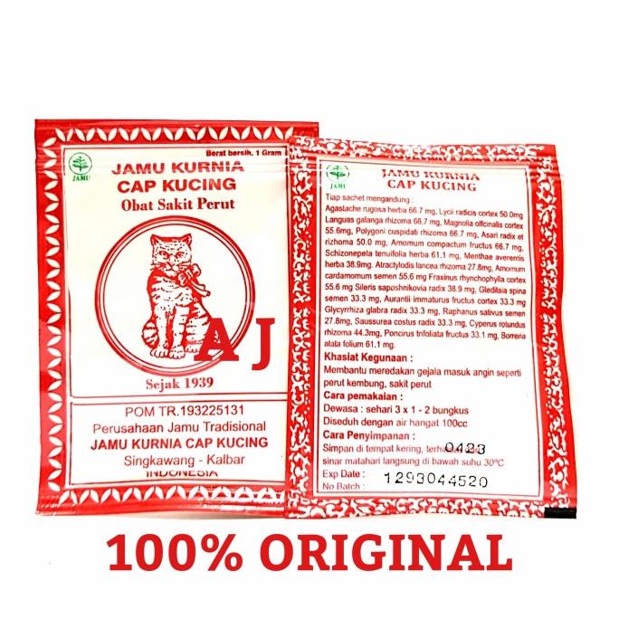 Jamu Kurnia Cap Kucing - Obat Sakit Perut