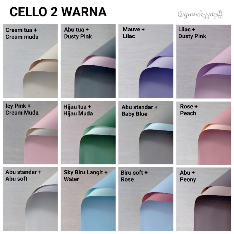 

CELLO 2 WARNA wrapping paper kertas pembungkus bunga buket