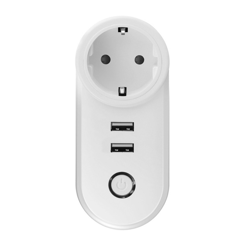 Smart Plug Wireless Stop Kontak Wifi With USB Smart Life Amazon Alexa