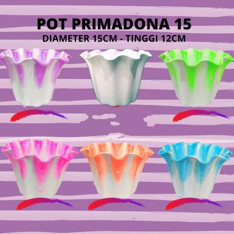 pot bunga primadona,ukuran 16cm