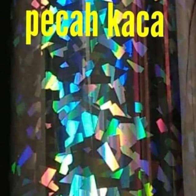 STICKER HOLOGRAM 3D (PECAH KACA)