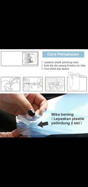 Faceshield mika plus kacamata Artis