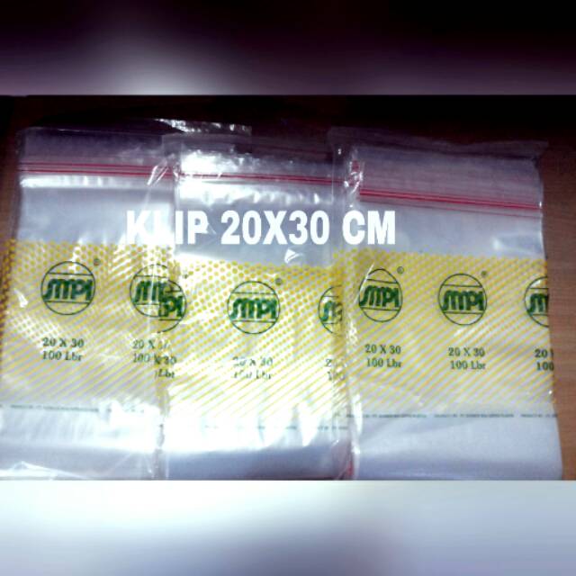 Plastik Klip Mpi Uk 20 X30 Cm Isi 100 Pcs (jumbo Size)