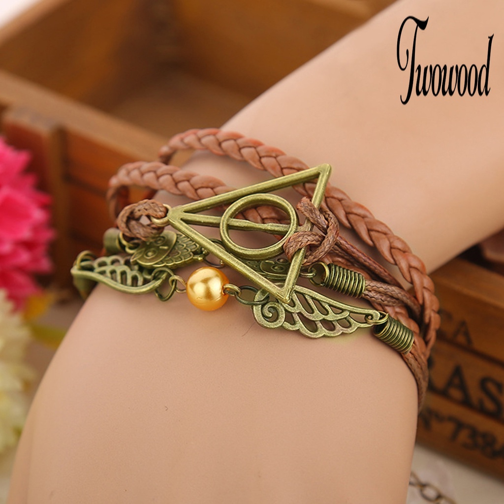 Gelang Multilayer Bahan Kulit Imitasi Untuk Pesta