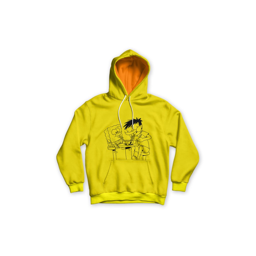 Hoodie Si Juki x Spongebob Yellow