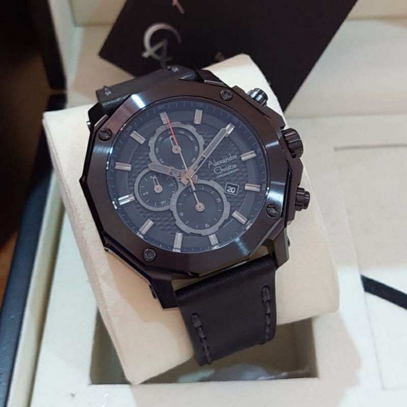 ALEXANDRE CHRISTIE AC6586 AC 6587 JAM TANGAN PRIA ORIGINAL Hitam