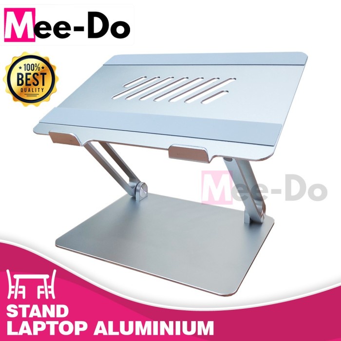 Mee Do Stand Laptop Dudukan Laptop Portable Adjustable Aluminium