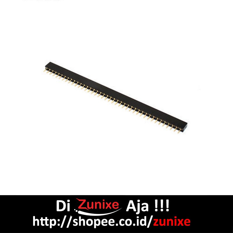 KONEKTOR PIN HEADER 2.54MM 40PIN STRIGHT FEMALE SINGLE ROW PCB