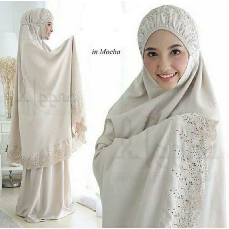 Mukena dewasa khatijah mukena jumbo katun premium bahan lembut adem dan halus